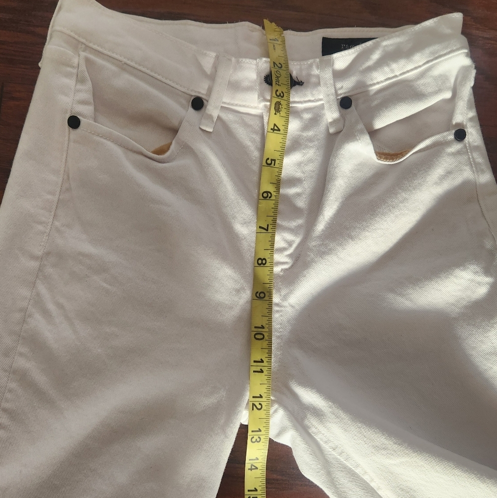Rag & Bone Women'S White Stretch Mid-Rise Skinny-Leg Casual Jeans Size 24 - Picture 9 of 11
